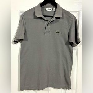Lacoste Size Small Grey Men’s Polo Shirt